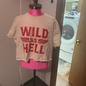 Pebby Forevee Crop Graphic Tee